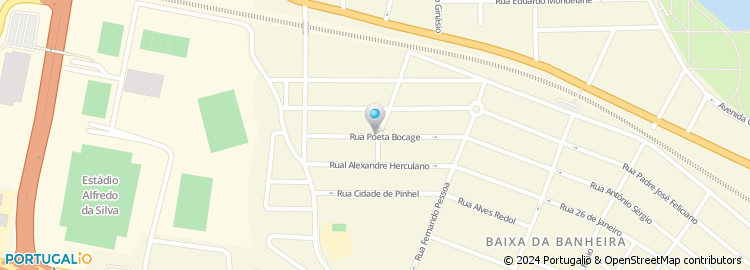 Mapa de Rua Poeta Bocage