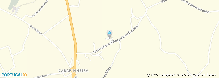 Mapa de Rua Professor Julio Ferrão de Carvalho