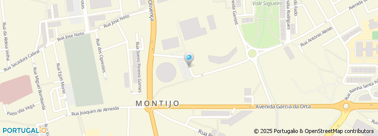 Mapa de Avenida dos Bombeiros Voluntários de Montijo