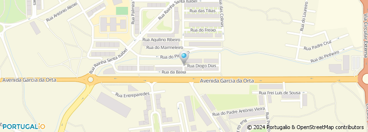 Mapa de Rua Diogo Dias