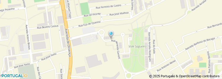 Mapa de Rua Almeida Garrett