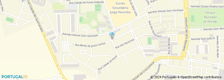 Mapa de Rua Bento de Jesus Caraça