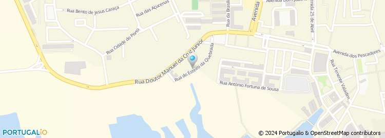Mapa de Rua Esteiro da Quebrada