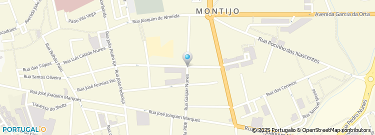 Mapa de Rua Gaspar Nunes