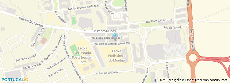 Mapa de Rua José de Almada Negreiros