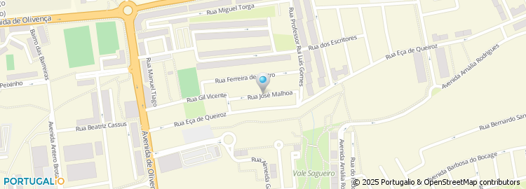 Mapa de Rua José Malhoa