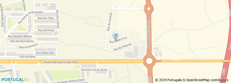 Mapa de Rua Padre Cruz