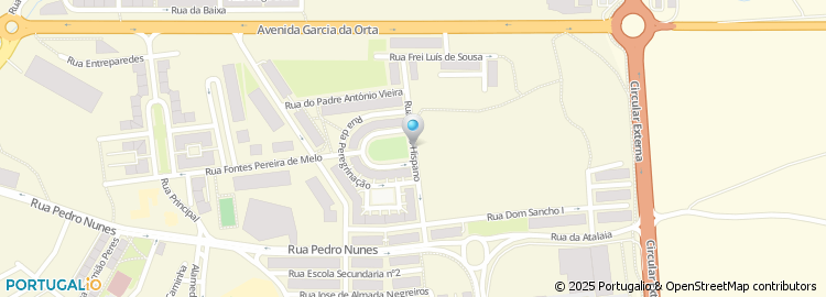 Mapa de Rua Pedro Hispano