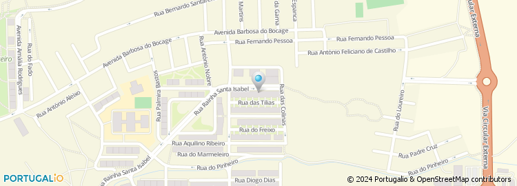 Mapa de Rua Rainha Santa Isabel