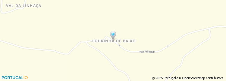 Mapa de Lourinha de Baixo