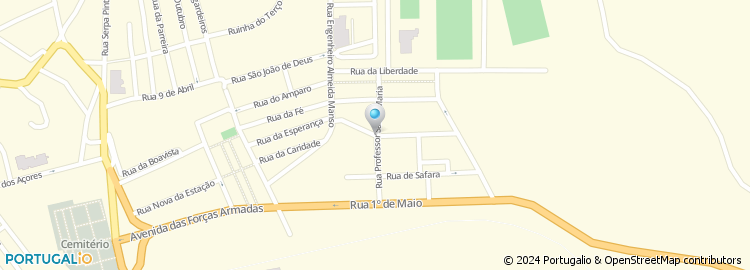 Mapa de Rua Professor Santa Maria