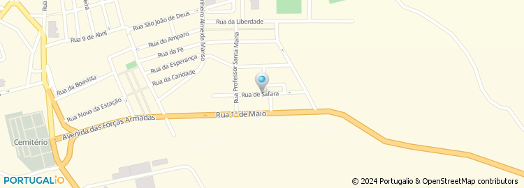 Mapa de Rua do Campo da Bola