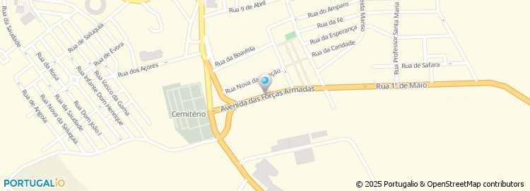 Mapa de Rua das Forças Armadas