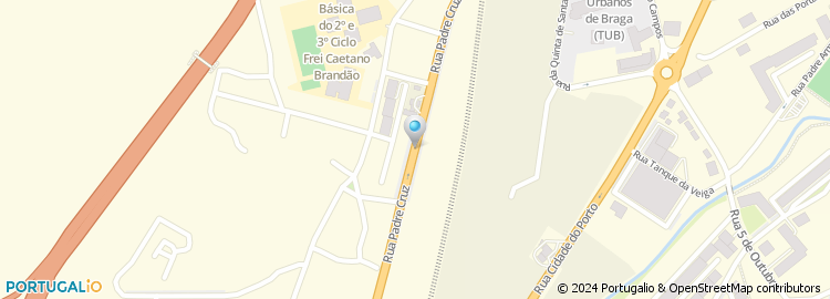 Mapa de MRW - Transporte Urgente, Braga
