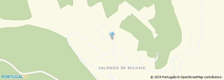 Mapa de Valongo de Milhais