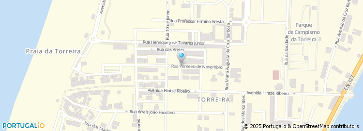 Mapa de Rua 1º de Novembro