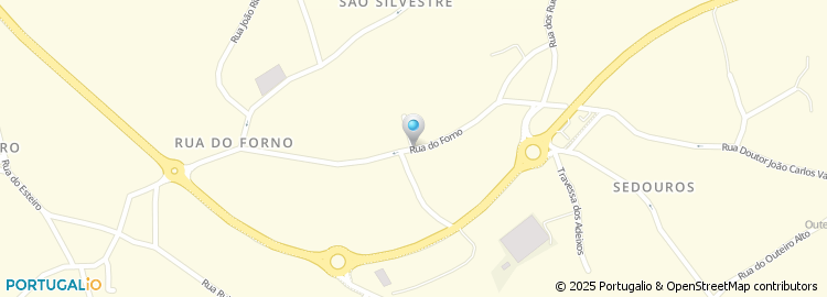 Mapa de Rua do Forno
