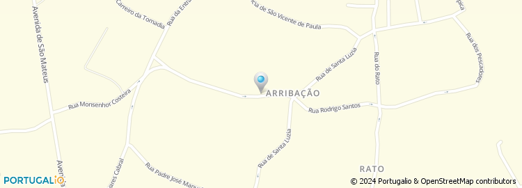 Mapa de Rua Rodrigo Santos