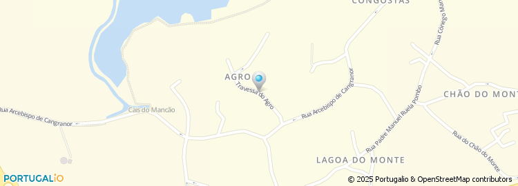 Mapa de Travessa da Agra