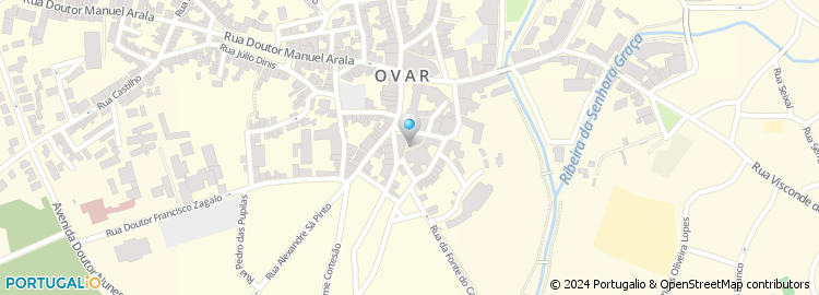 Mapa de Museu de Ovar