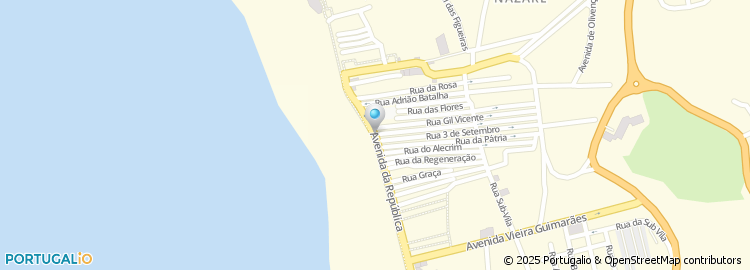 Mapa de Nazaré Surf School