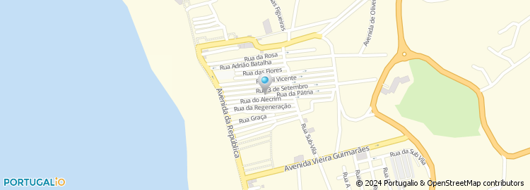 Mapa de Rua da Pátria