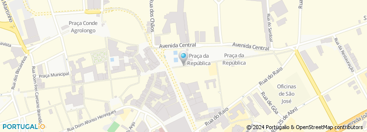 Mapa de nos, Braga Central