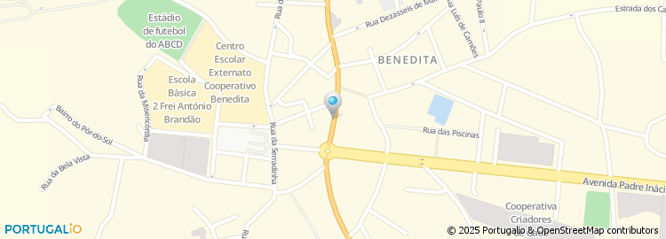 Mapa de Novo Banco, Benedita