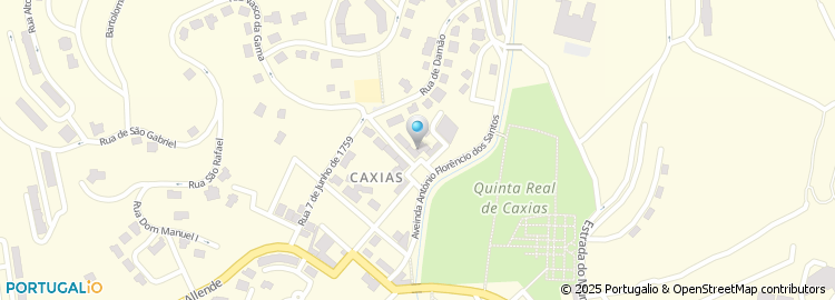 Mapa de Novo Banco, Caxias