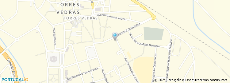 Mapa de Novo Banco, Centro Private Torres Vedras