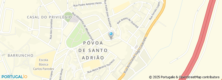 Mapa de Novo Banco,  Póvoa de Santo Adrião