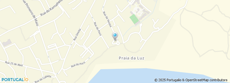 Mapa de Novo Banco, Praia da Luz