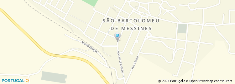 Mapa de Novo Banco, S. Bartolomeu de Messines