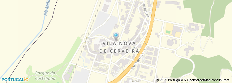 Mapa de Novo Banco, Vila Nova de Cerveira