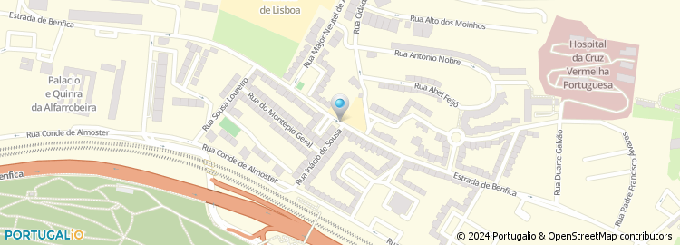 Mapa de O Pastelinho de Benfica - Fab. de Confeitarias, Lda