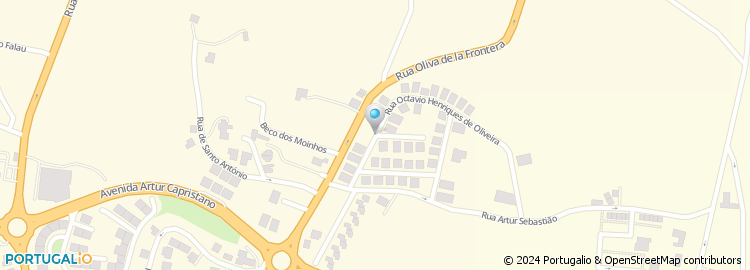 Mapa de Rua Octávio Henriques de Oliveira