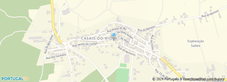Mapa de Casais do Rio