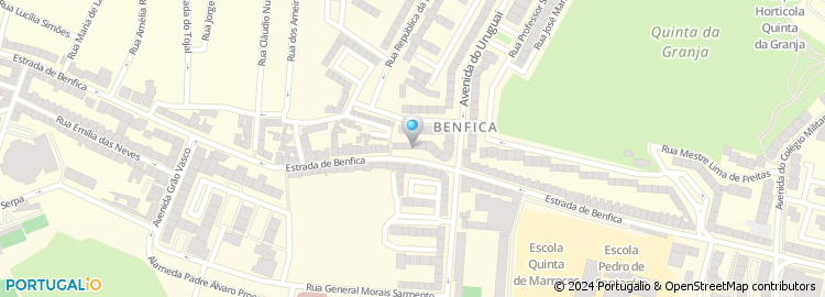 Mapa de Oculben - Oculista de Benfica, Lda