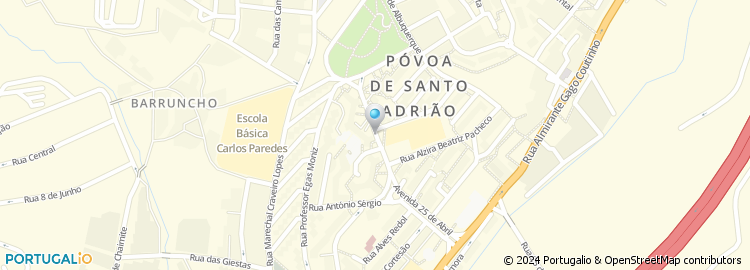Mapa de Apartado 564, Póvoa de Santo Adrião
