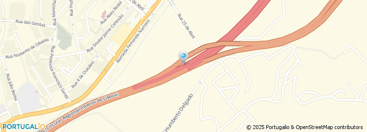 Mapa de Auto-Estrada 8