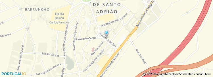 Mapa de Avenida 25 de Abril