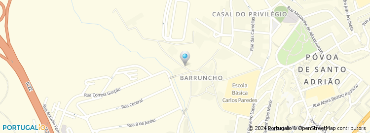 Mapa de Azinhaga do Barruncho