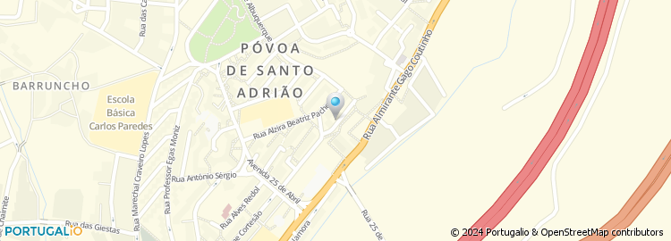 Mapa de Praceta Cândido de Oliveira