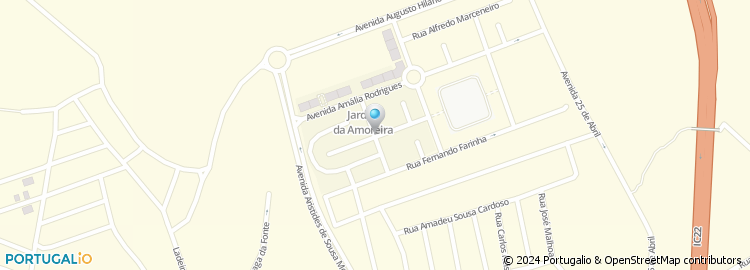 Mapa de Rua António Menano