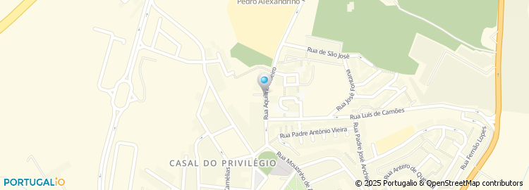 Mapa de Rua Aquilino Ribeiro