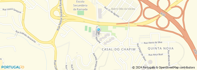 Mapa de Rua Bartolomeu Perestrelo