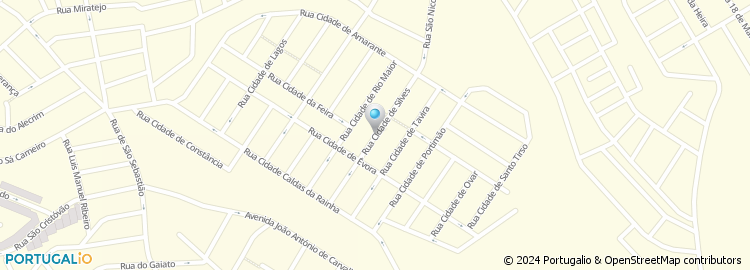 Mapa de Rua Cidade de Silves