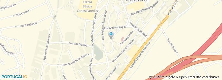 Mapa de Rua Doutor António José de Almeida