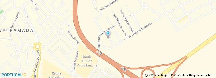 Mapa de Rua Infanta Dona Filipa