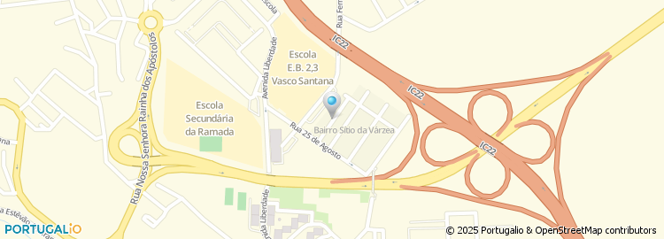 Mapa de Rua Jorge de Sena